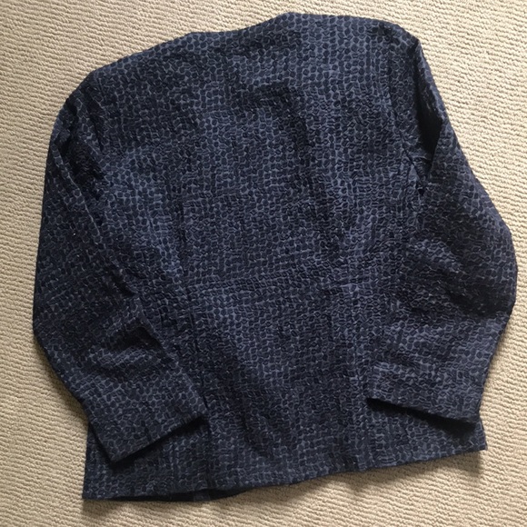 Eileen Fisher Bundle! size medium Embroidered jacket / linen top - Picture 9 of 9